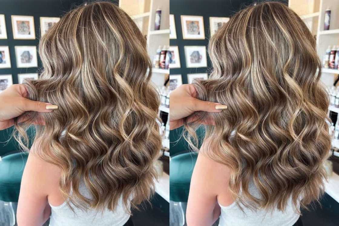 balayage hair color for morena