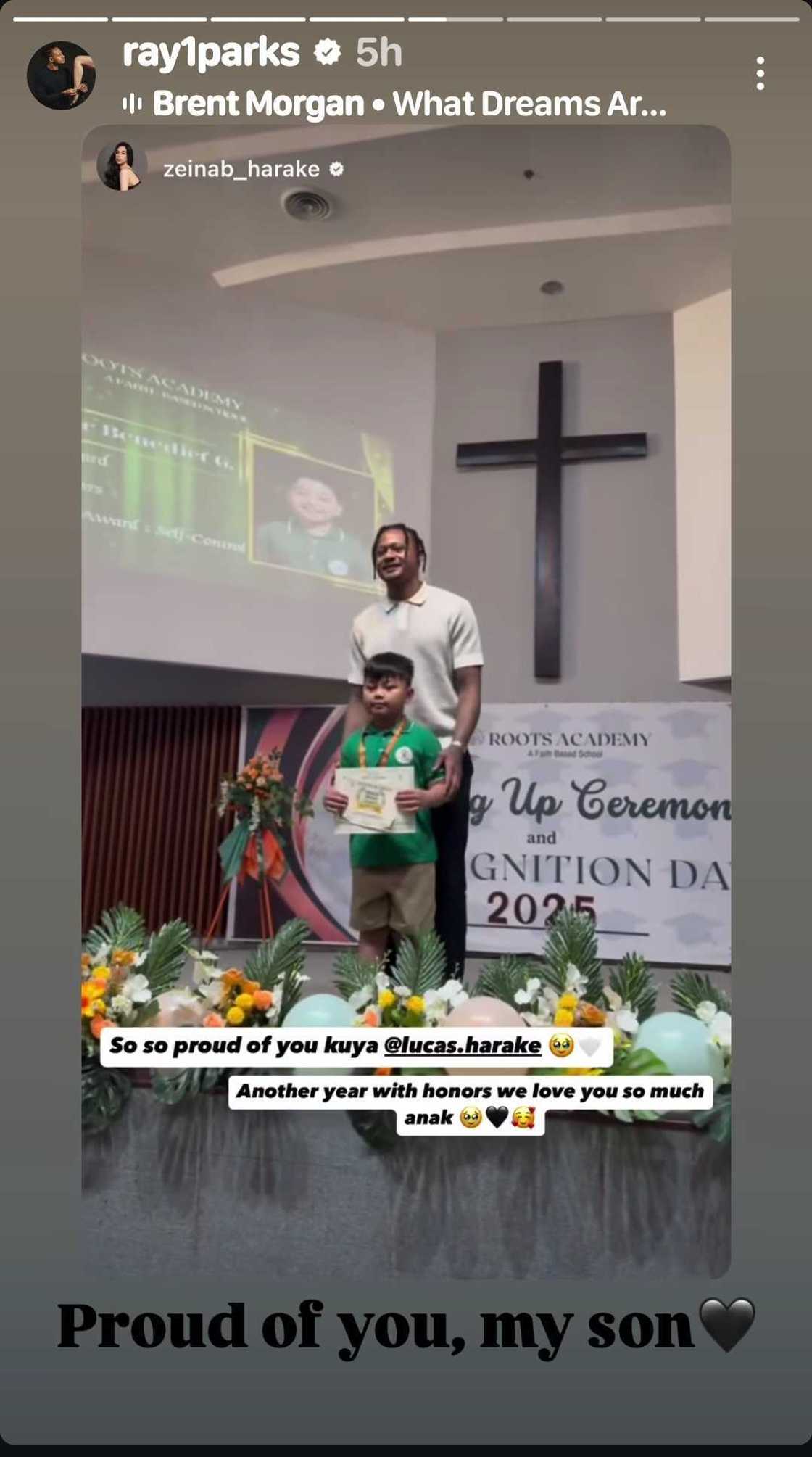 Zeinab Harake at Ray Parks, proud sa panibagong achievement ni Lucas Zeinab Harake at Ray Parks, proud sa panibagong achievement ni Lucas