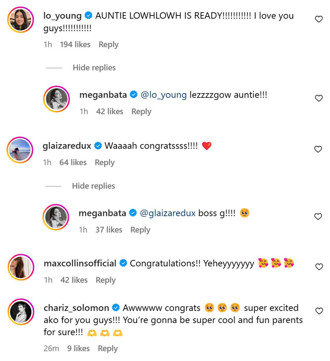 Celebs, nag-react sa pagbubuntis ni Megan Young sa first baby nila ni Mikael Daez Celebs, nag-react sa pagbubuntis ni Megan Young sa first baby nila ni Mikael Daez