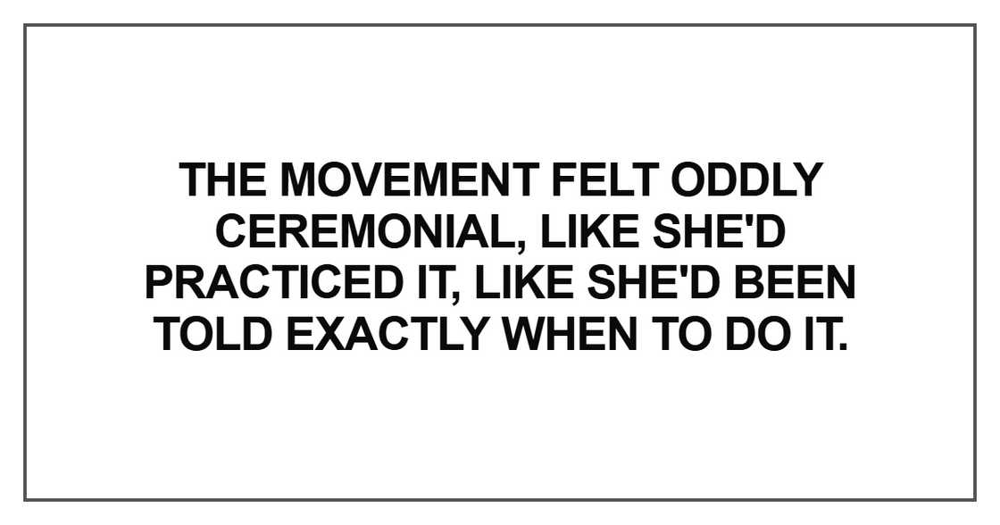 The movement felt oddly