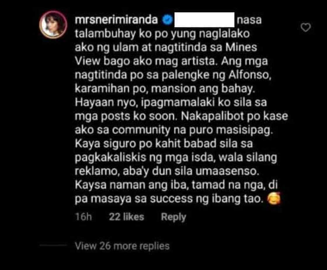 Neri Naig gets irked at basher who seemed to look down on "tindero sa palengke" Neri Naig gets irked at basher who seemed to look down on "tindero sa palengke"