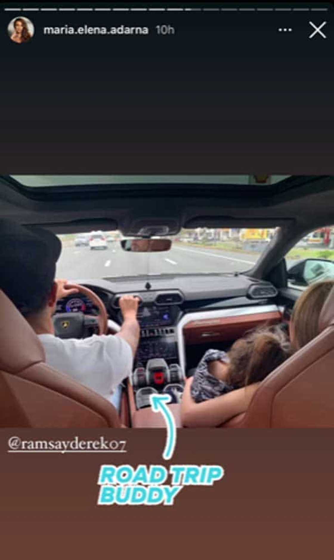 Parang happy family! Derek Ramsay, Ellen Adarna and Elias, go on a road trip Parang happy family! Derek Ramsay, Ellen Adarna and Elias, go on a road trip