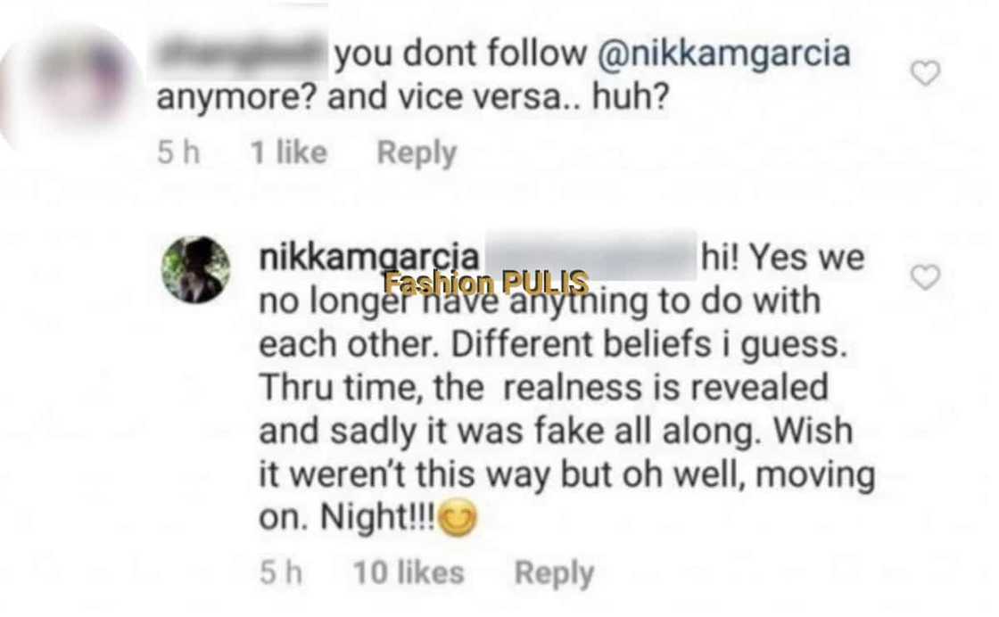 Nikka Garcia shares reason for unfollowing sister-in-law Cheska Kramer in Instagram Nikka Garcia shares reason for unfollowing sister-in-law Cheska Kramer in Instagram