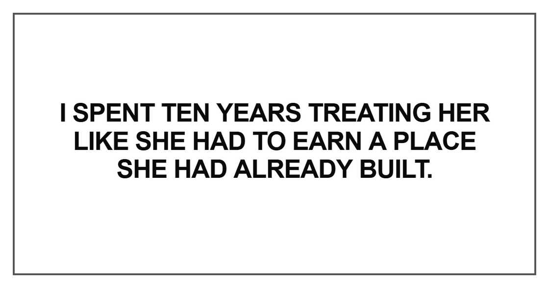 I spent ten years treating her