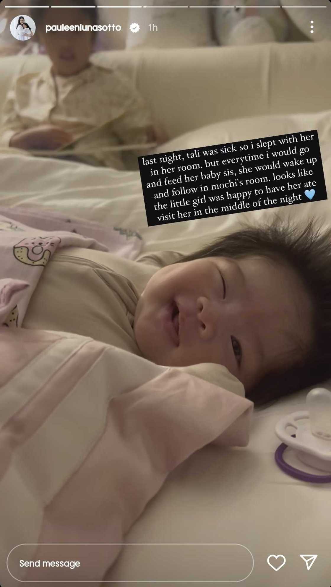Pauleen Luna, ibinahagi ang sweet moment ni Tali at Baby Thia sa social media Pauleen Luna, ibinahagi ang sweet moment ni Tali at Baby Thia sa social media