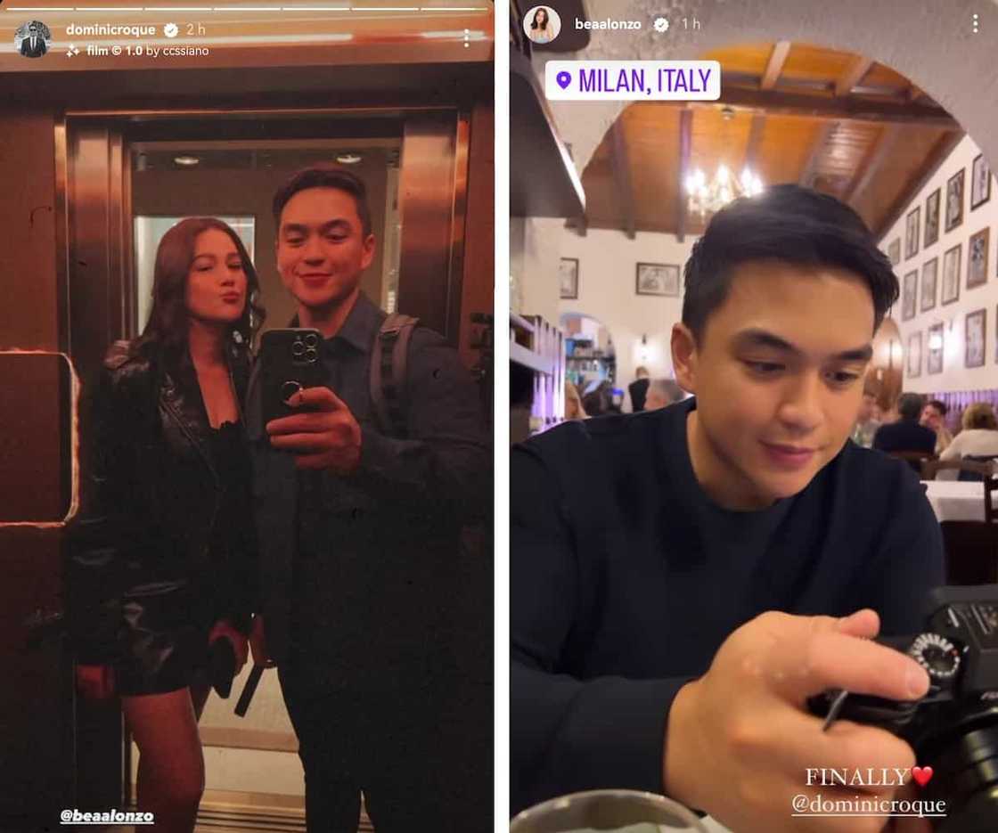 Bea Alonzo at nobyong si Dominic Roque, bongga ang bakasyon sa Italy / @dominicroque