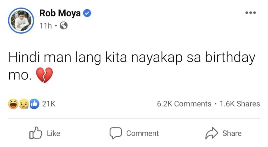 Rob Moya, nag-post tungkol sa pagsisisi sa gitna ng pag-oo ni Toni Fowler kay Vince Flores