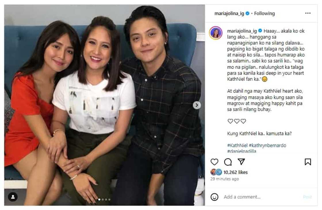 Jolina Magdangal on KathNiel's breakup: "Hay, akala ko ok lang ako"