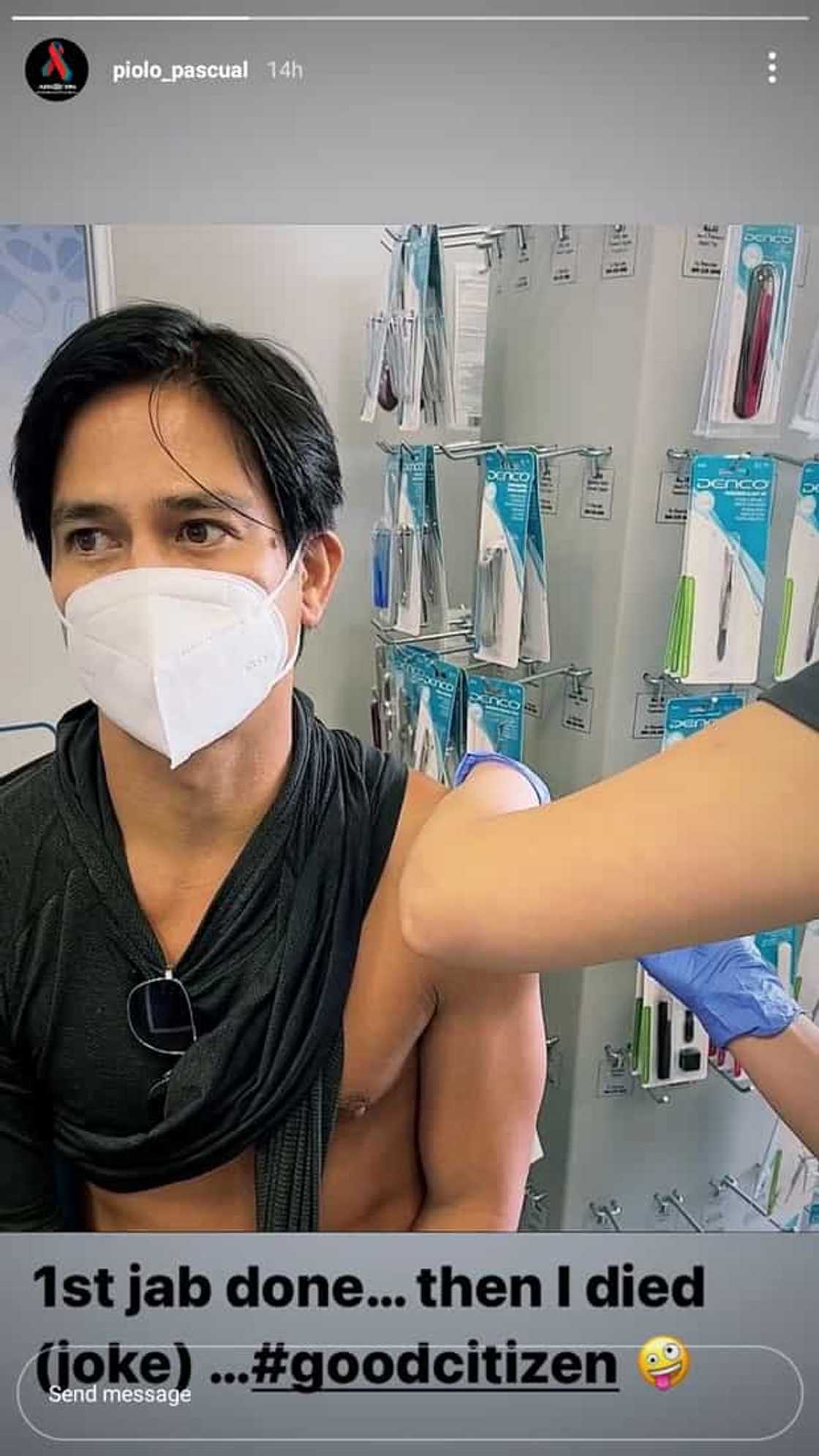 Piolo Pascual, nag-joke na mamamatay pagkatapos ng pangunahing shot ng bakuna