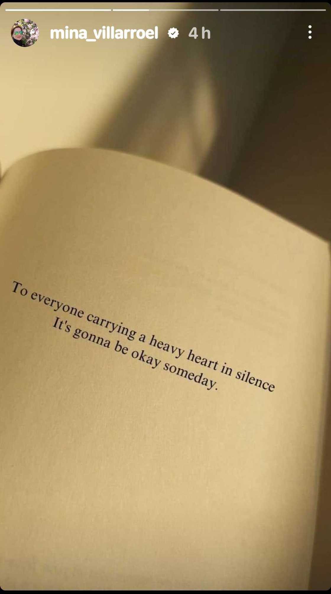 Carmina Villarroel shares meaningful quote addressed to people carrying heavy hearts in silence Carmina Villarroel shares meaningful quote addressed to people carrying heavy hearts in silence