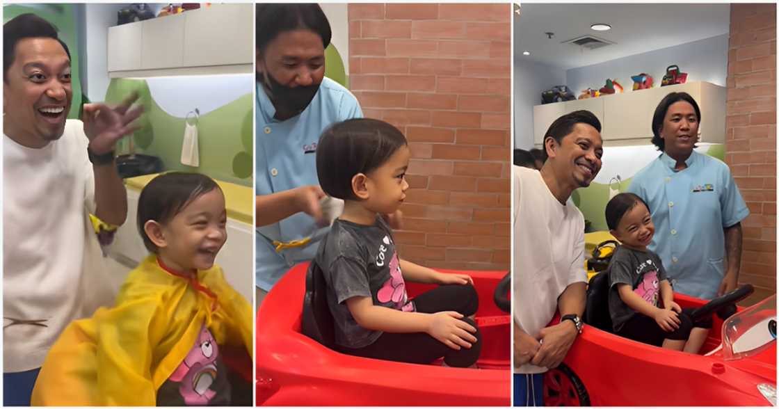 Sarina Hilario, kinagiliwan ng netizens sa video ng kanyang first haircut