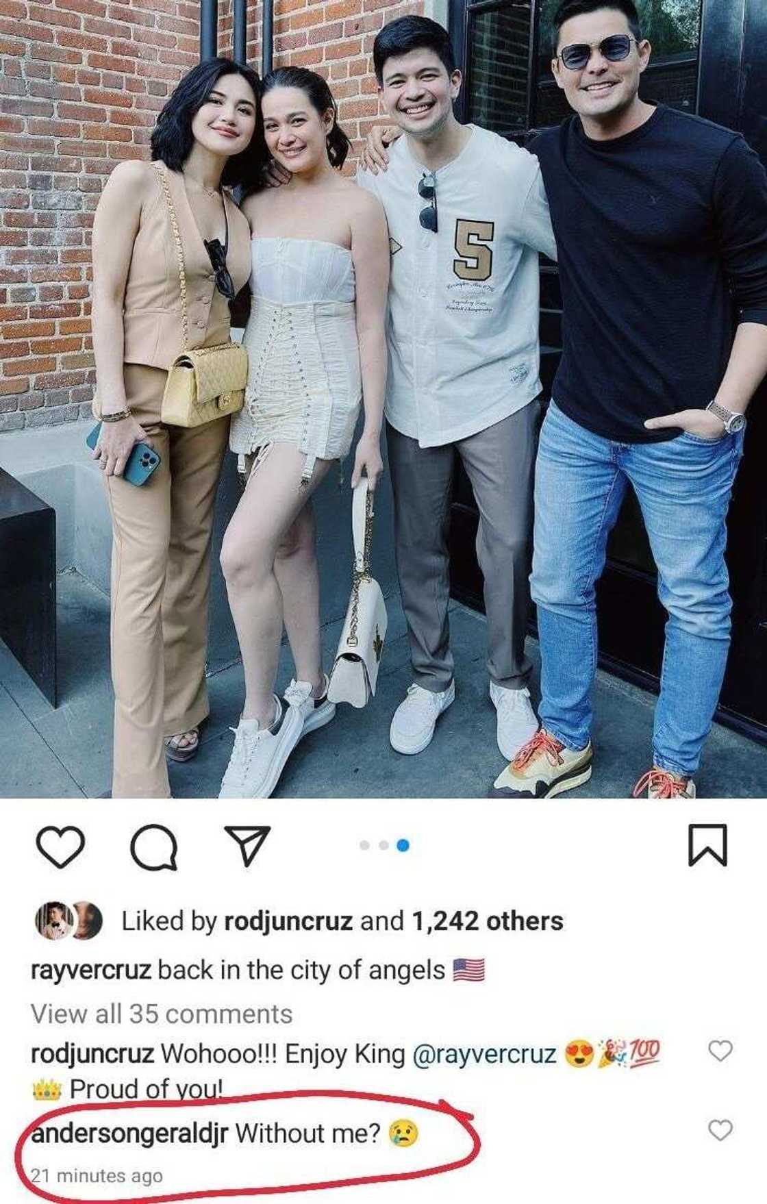 Gerald Anderson, nagbura ng comment sa post ni Rayver Cruz Gerald Anderson, nagbura ng comment sa post ni Rayver Cruz