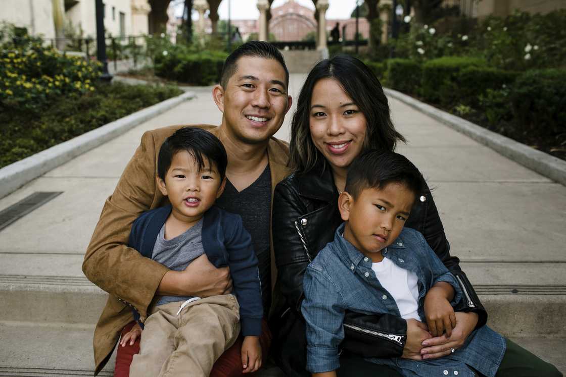 A happy family A happy family