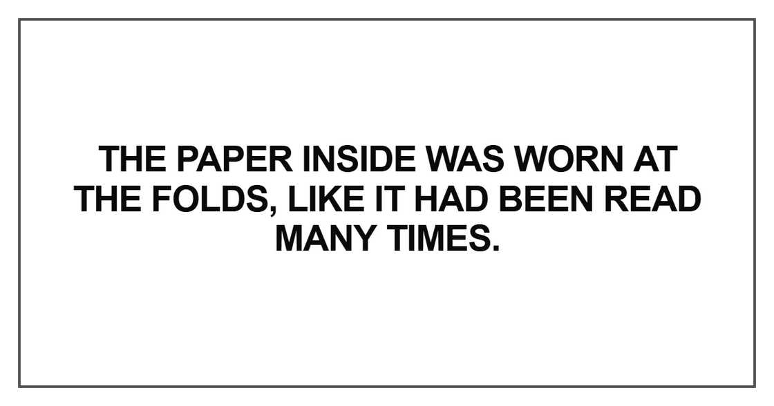 The paper inside was worn at the folds The paper inside was worn at the folds