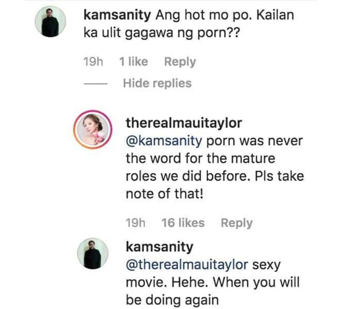 Maui Taylor, matapang na sinagot ang lalakeng netizen na nangbastos sa kanya Maui Taylor, matapang na sinagot ang lalakeng netizen na nangbastos sa kanya