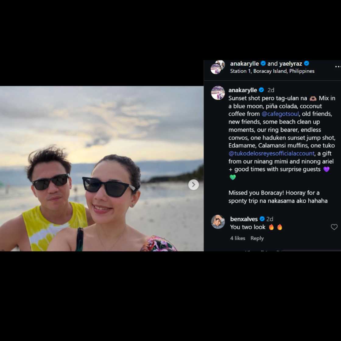 Karylle and Yael Yuzon, spotted sa Boracay kasama ang barkada sa masayang island getaway