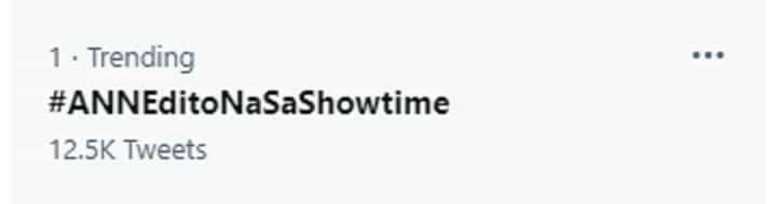 Pagbabalik ni Anne Curtis sa 'It's Showtime,' number 1 trending sa Twitter Pagbabalik ni Anne Curtis sa 'It's Showtime,' number 1 trending sa Twitter