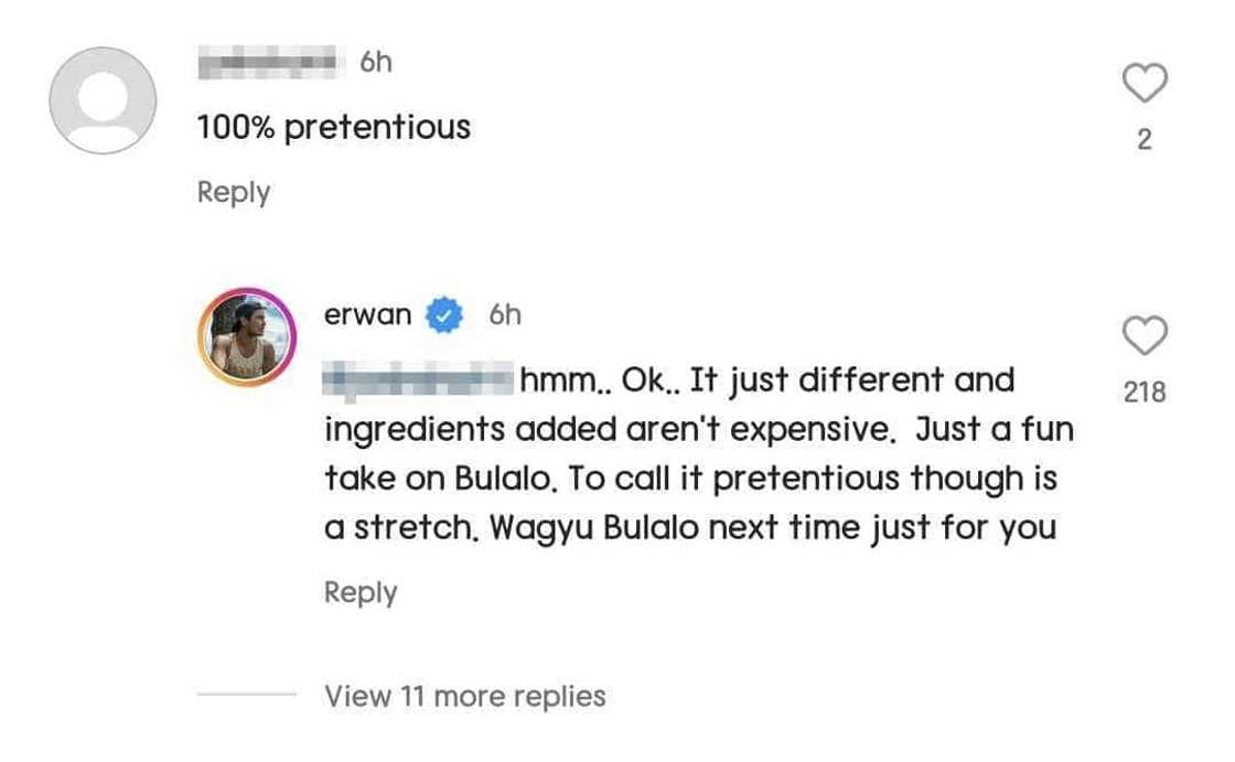 Erwan Heussaff responds to netizen calling him "pretentious" online: "Hmm.. ok" Erwan Heussaff responds to netizen calling him "pretentious" online: "Hmm.. ok"