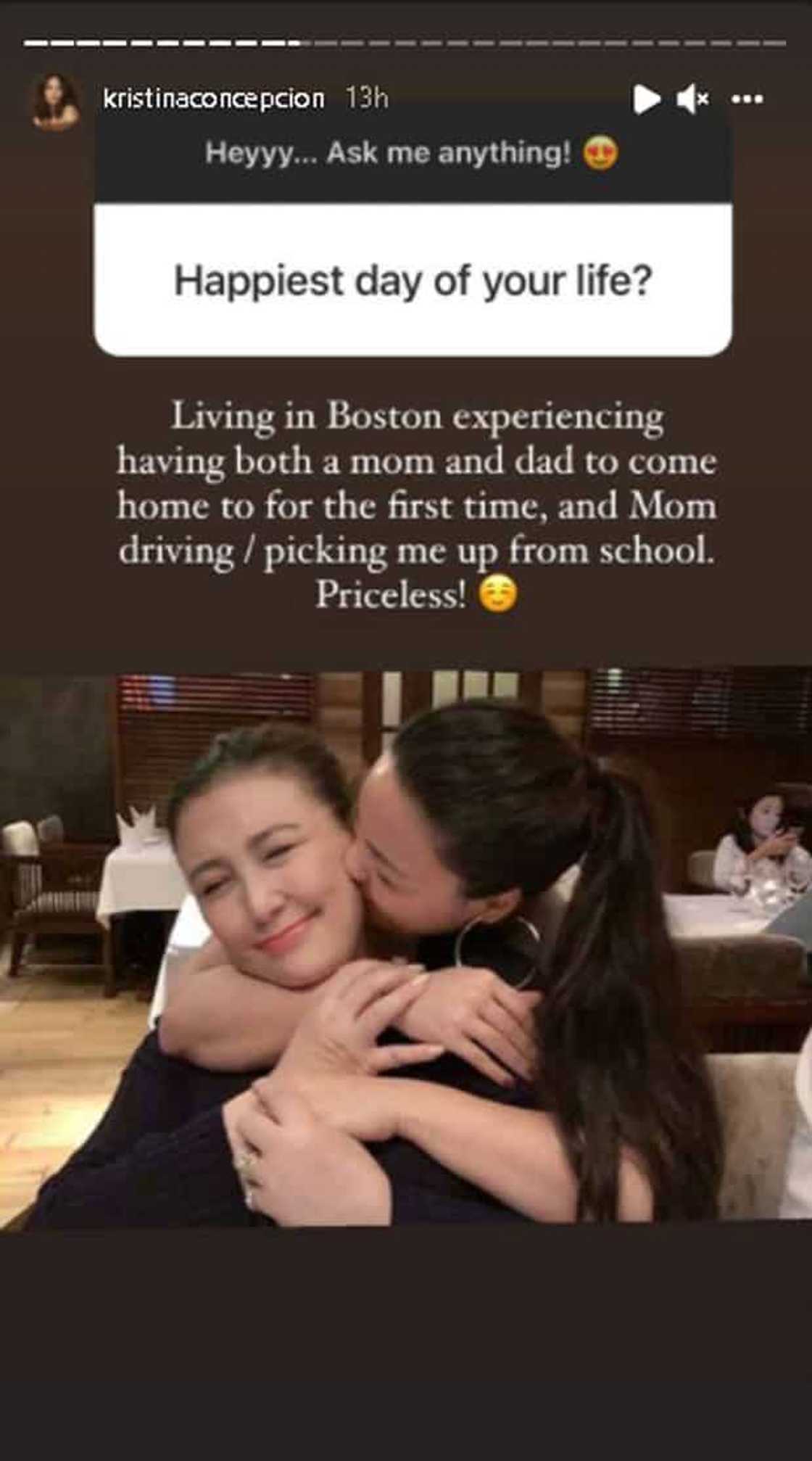 KC Concepcion, itinuturing na happiest day of her life nang ipag-drive at inihatid siya ni Sharon sa school KC Concepcion, itinuturing na happiest day of her life nang ipag-drive at inihatid siya ni Sharon sa school