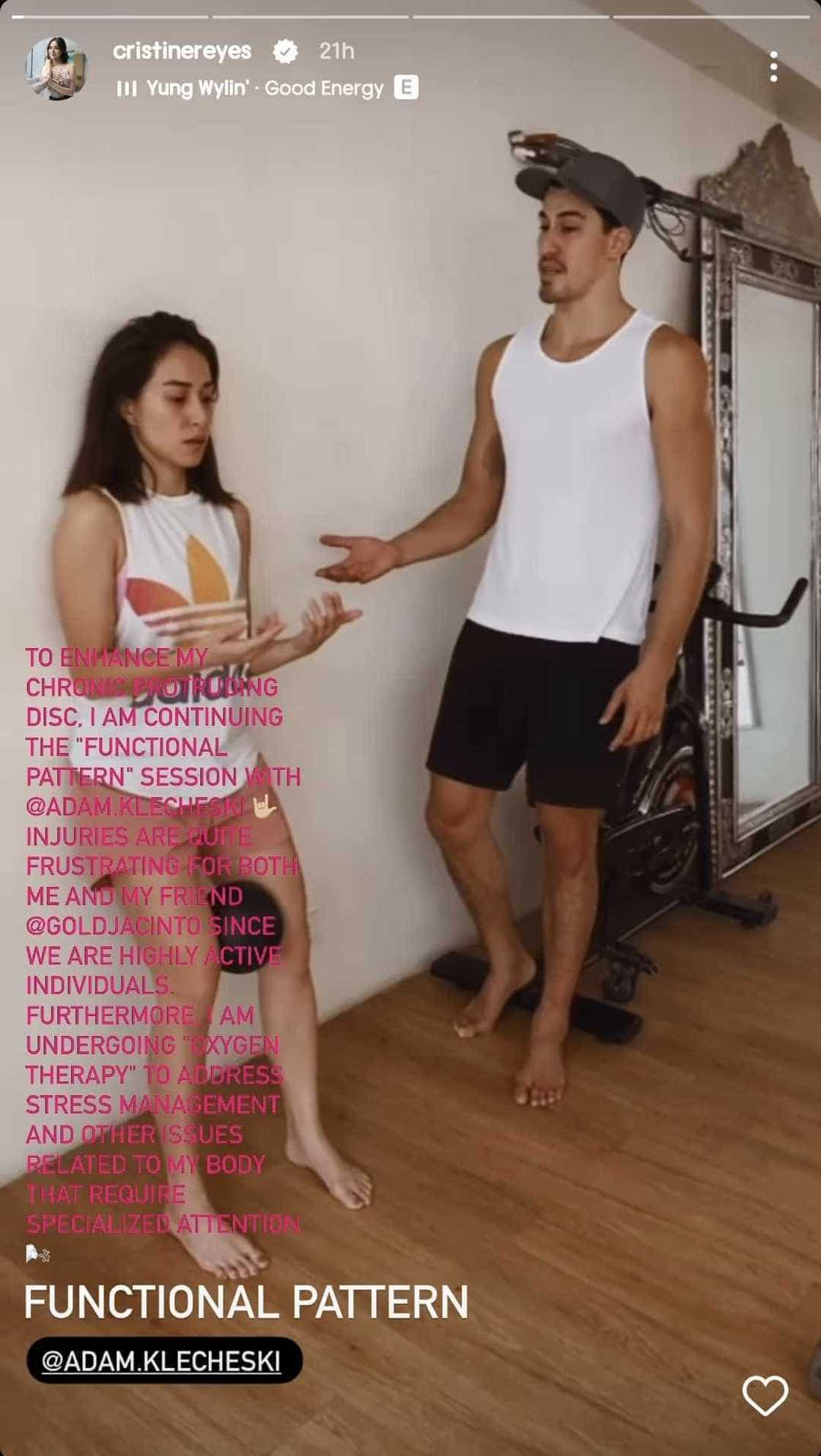 Cristine Reyes, nagbigay ng health update: "Injuries are quite frustrating" Cristine Reyes, nagbigay ng health update: "Injuries are quite frustrating"