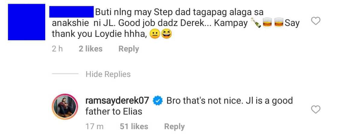 Derek Ramsay, dinepensahan pagiging ama ni John Lloyd Cruz kay Elias laban sa basher Derek Ramsay, dinepensahan pagiging ama ni John Lloyd Cruz kay Elias laban sa basher