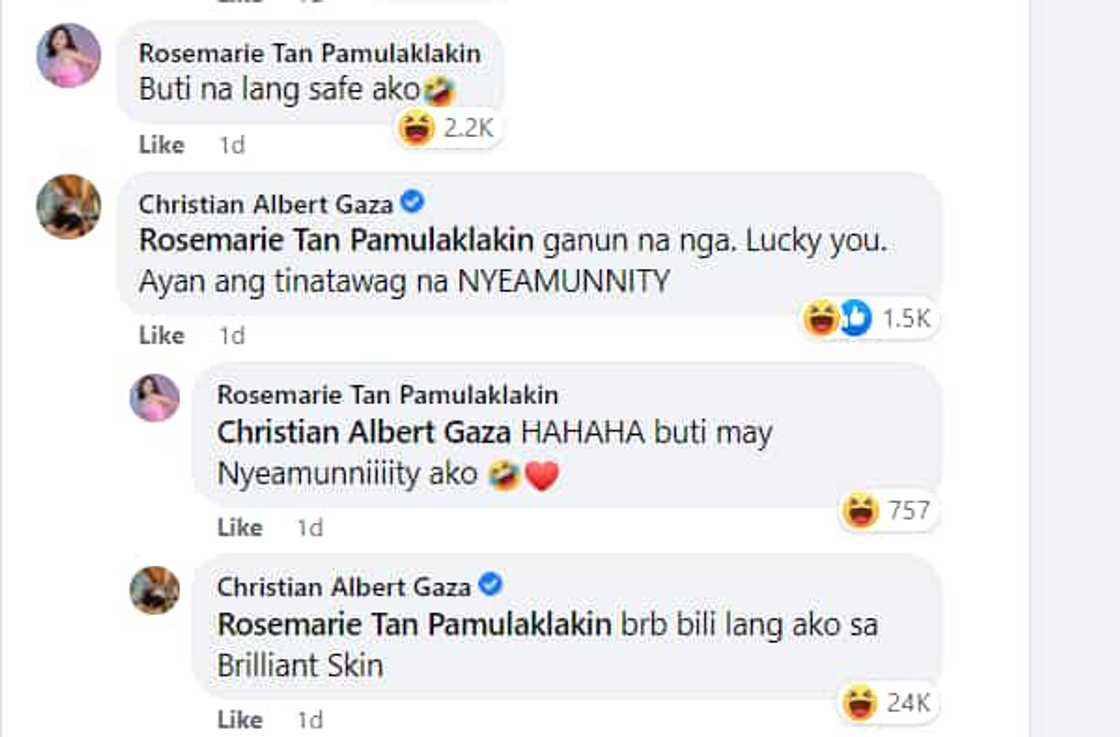Xian Gaza, kinaaliwan ng netizens sa biro niya kay Rosmar Tan Xian Gaza, kinaaliwan ng netizens sa biro niya kay Rosmar Tan
