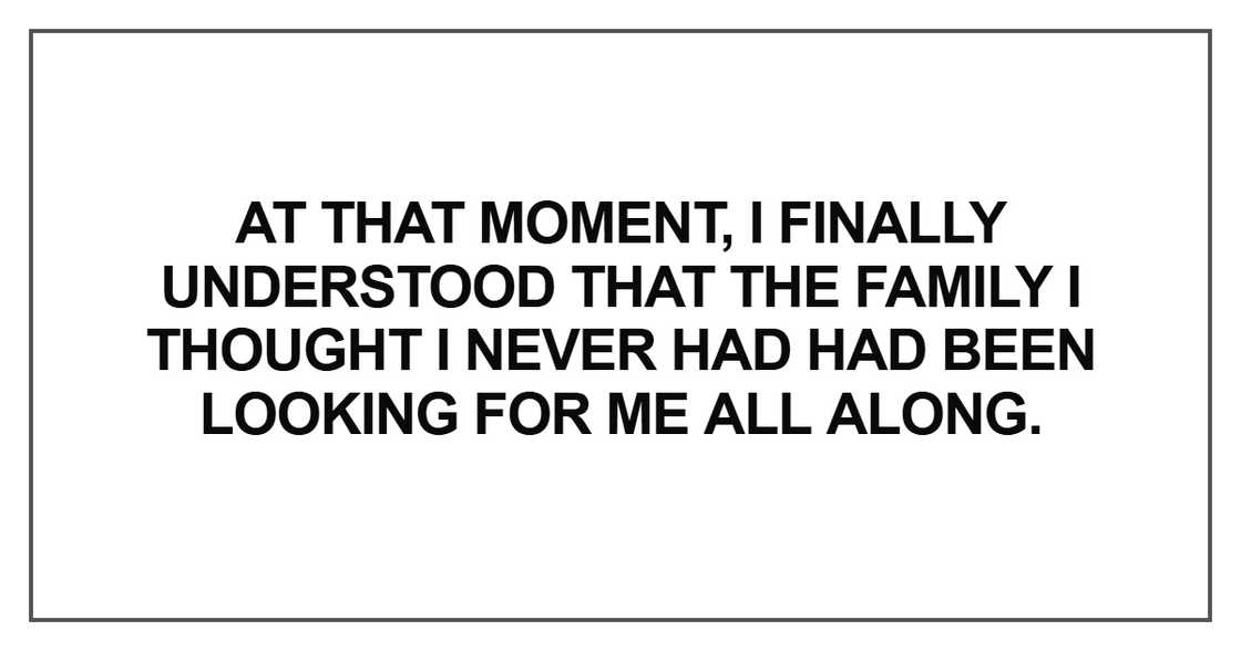 At that moment, I finally understood