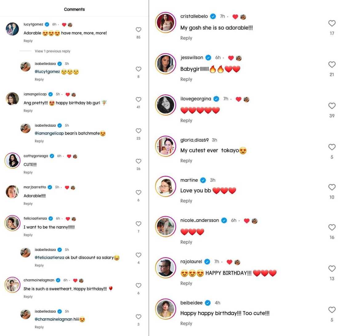 Lucy Torres and other celebrities gush over Isabelle Daza's post about Esmeralda Lucy Torres and other celebrities gush over Isabelle Daza's post about Esmeralda