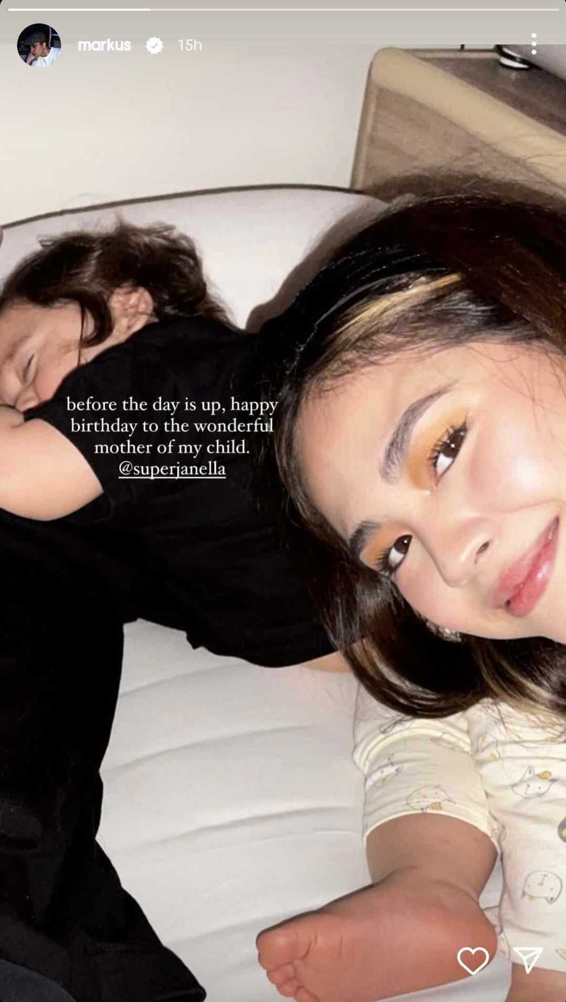 Markus Paterson pens heartfelt birthday greeting for Janella Salvador Markus Paterson pens heartfelt birthday greeting for Janella Salvador