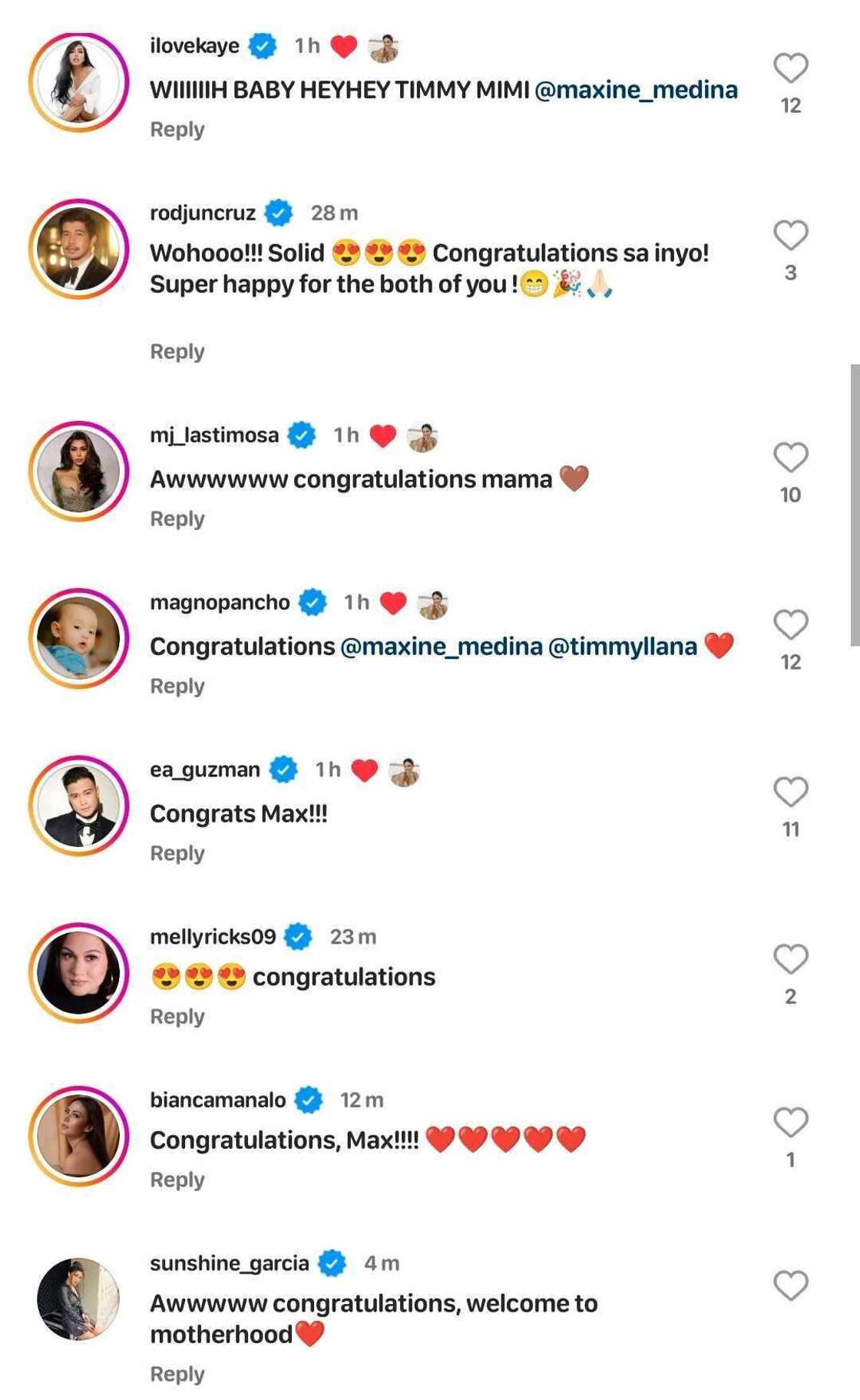 Maxine Medina, buntis na sa panganay nila ni Timmy Llana; celebs, binati ang mag-asawa Maxine Medina, buntis na sa panganay nila ni Timmy Llana; celebs, binati ang mag-asawa