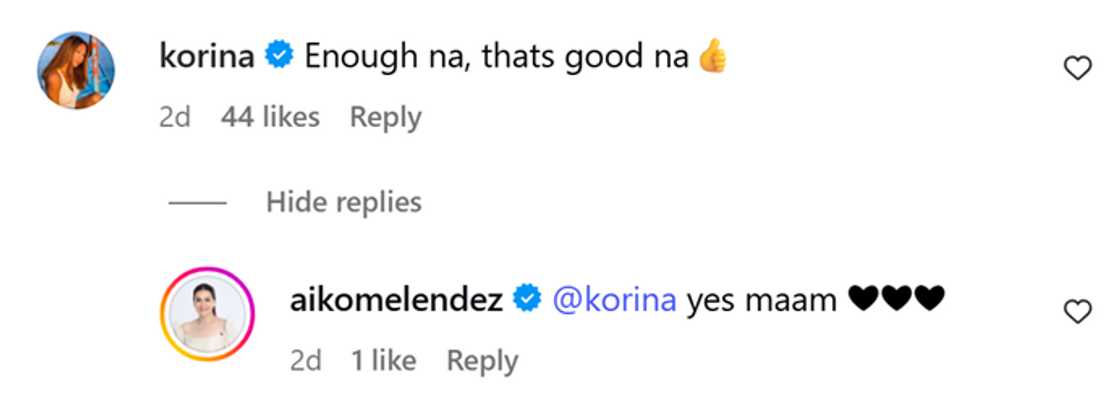 Aiko Melendez reacts to comments about her slimmer figure: “No Ozempic for me”