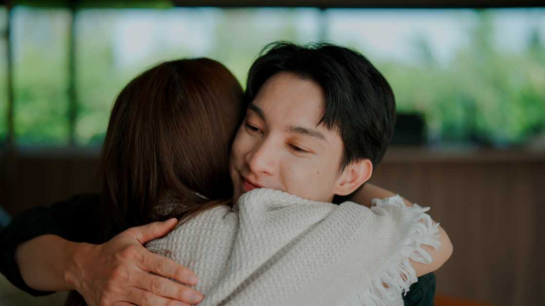 Siblings hugging Siblings hugging