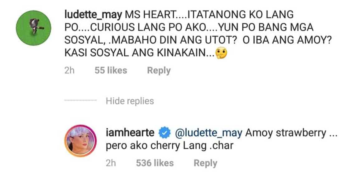 Sagot ni Heart Evangelista sa inappropriate question ng netizen, nag-viral Sagot ni Heart Evangelista sa inappropriate question ng netizen, nag-viral