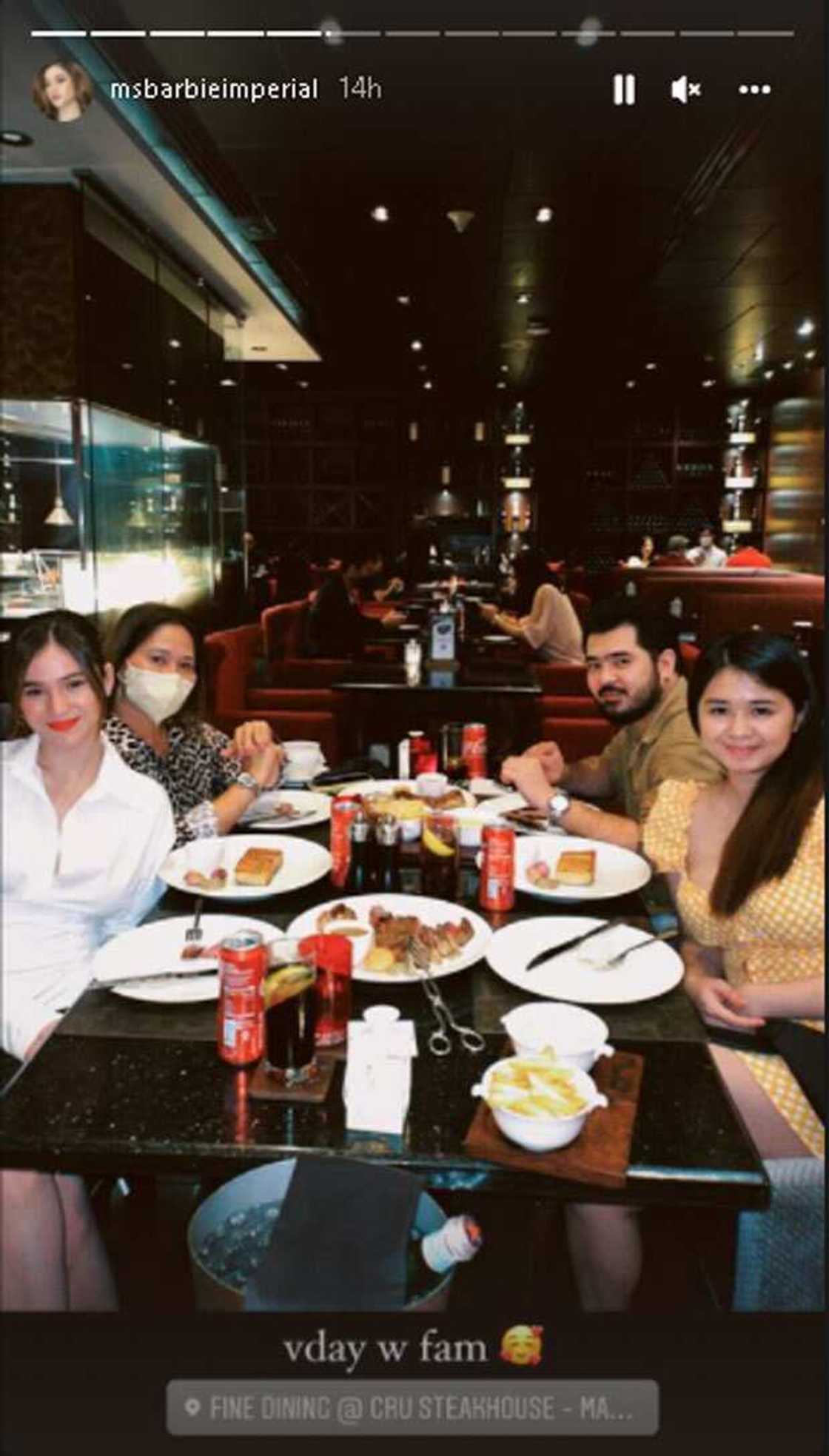 Barbie Imperial, pamilya ang kasama sa pagdiwang ng Valentine's Day Barbie Imperial, pamilya ang kasama sa pagdiwang ng Valentine's Day