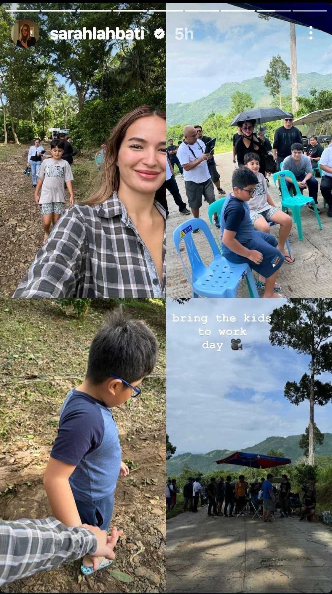 Sarah Lahbati, ipinasilip ilang mga tagpo nang dalhin ang mga anak niya sa kanyang trabaho