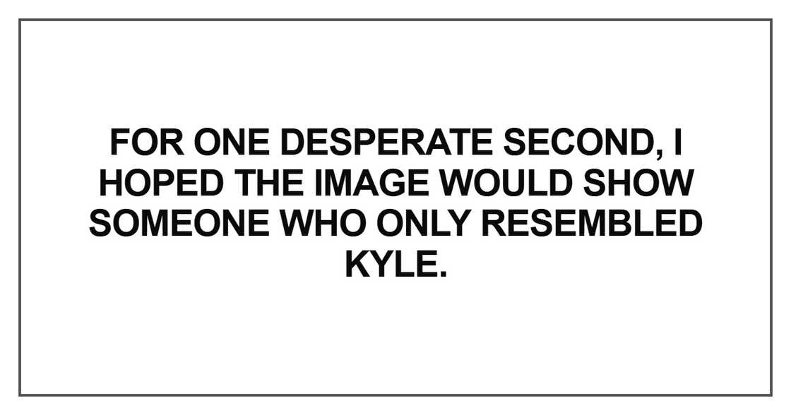 For one desperate second For one desperate second