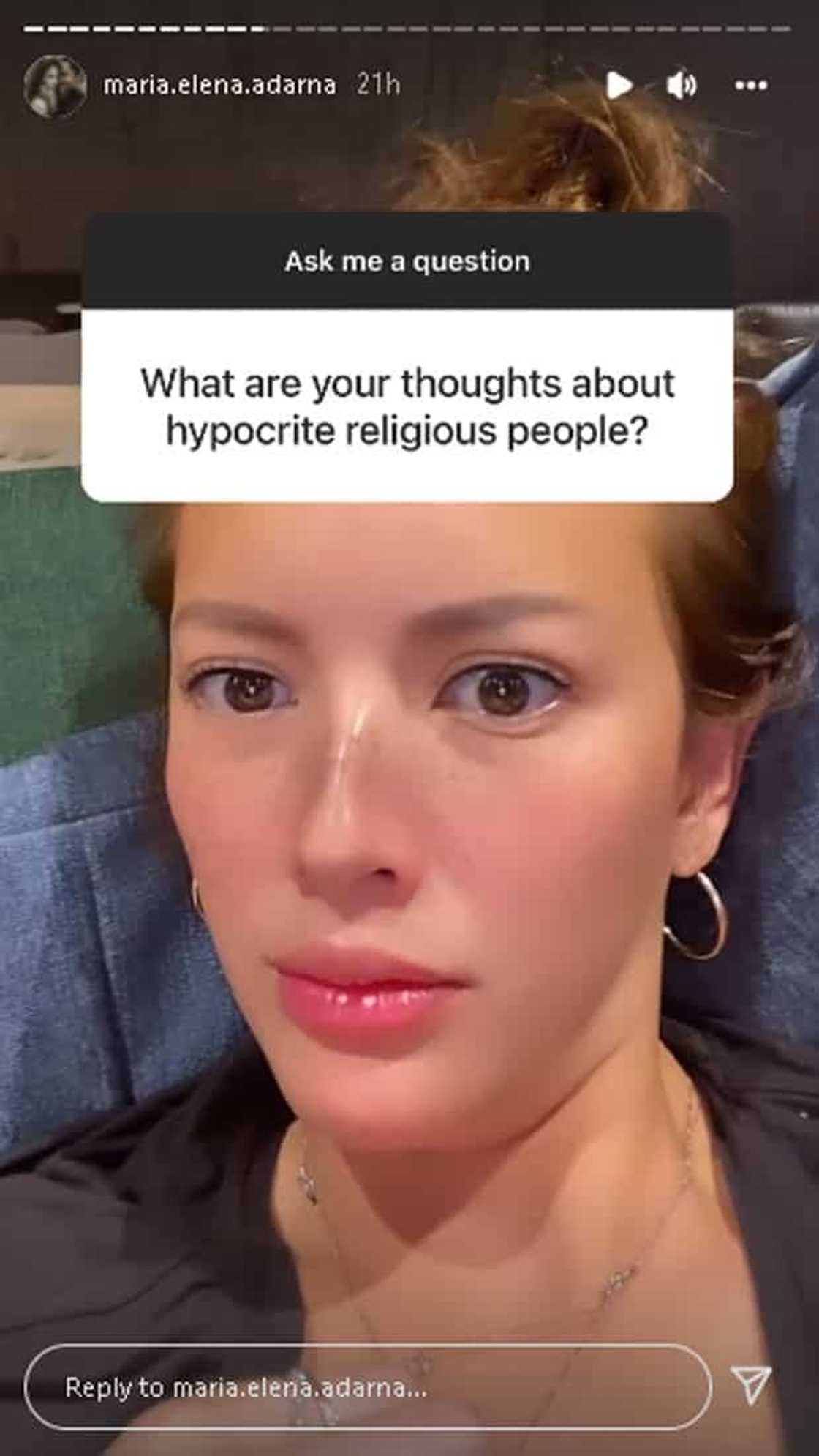 Ellen Adarna, nagbigay ng honest opinion tungkol sa mga relihiyosong ipokrito Ellen Adarna, nagbigay ng honest opinion tungkol sa mga relihiyosong ipokrito