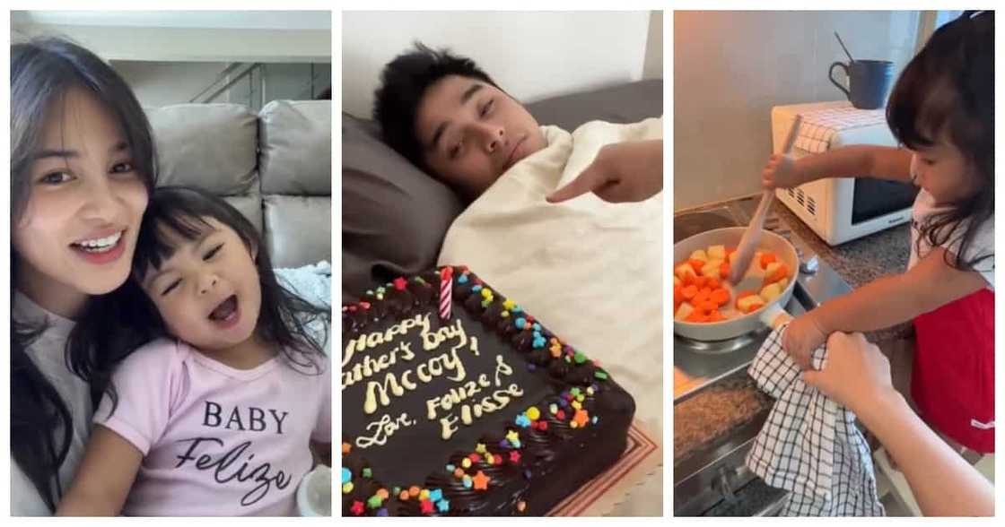 Elisse Joson & daughter Felize prepare Father’s Day surprise for McCoy De Leon @elissejosonn