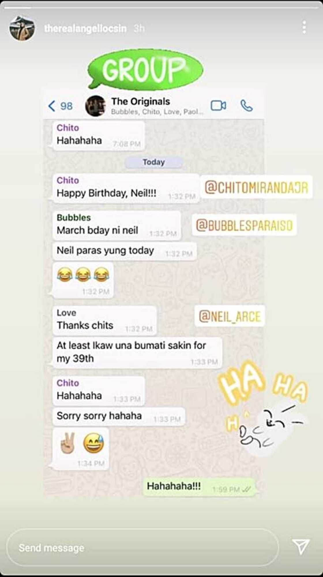 Chito Miranda, nagkamali sa pagbati kay Neil Arce; Angel Locsin, natawa Chito Miranda, nagkamali sa pagbati kay Neil Arce; Angel Locsin, natawa