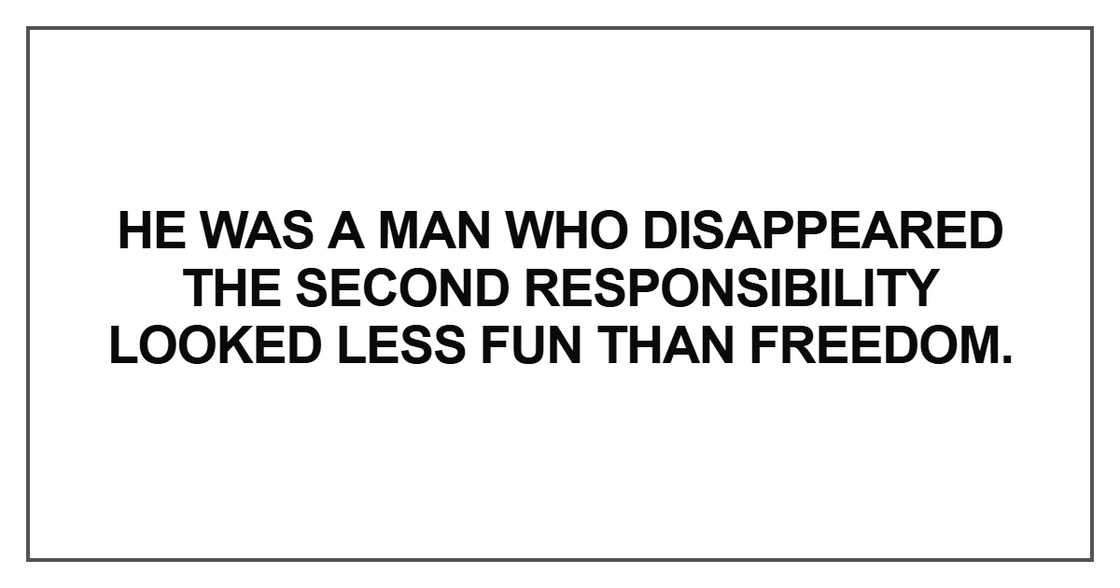 He was a man who disappeared