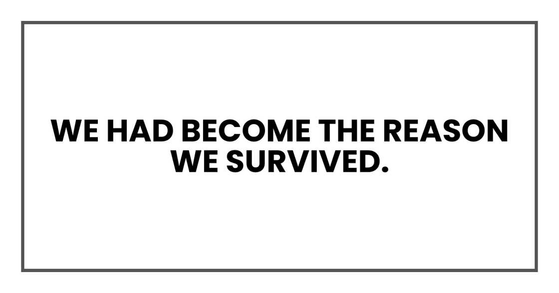 WE SURVIVED WE SURVIVED