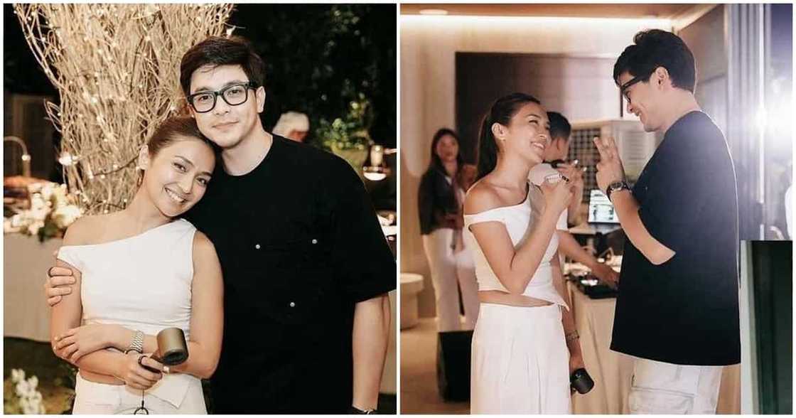 Photos nina Kathryn Bernardo at Alden Richards mula sa housewarming party, viral