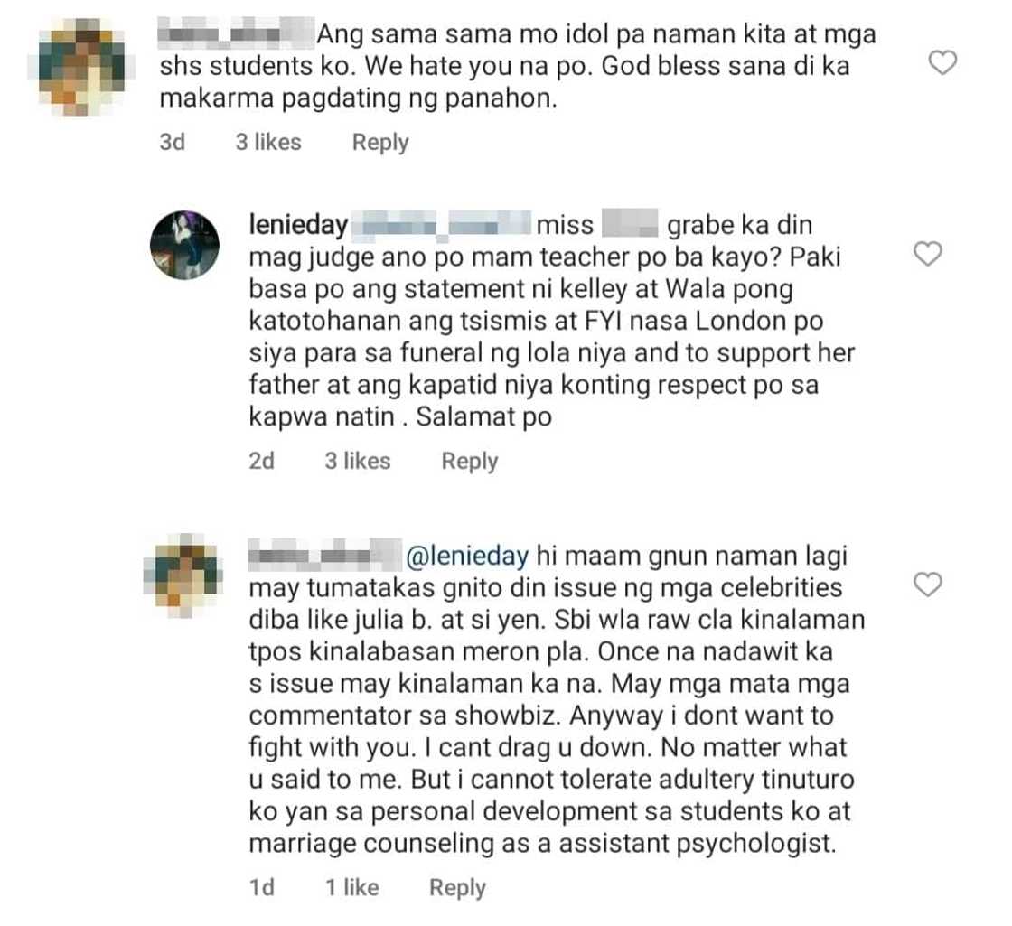 Ina ni Kelley Day, dinepensahan ang anak mula sa basher nito: "Konting respect po"