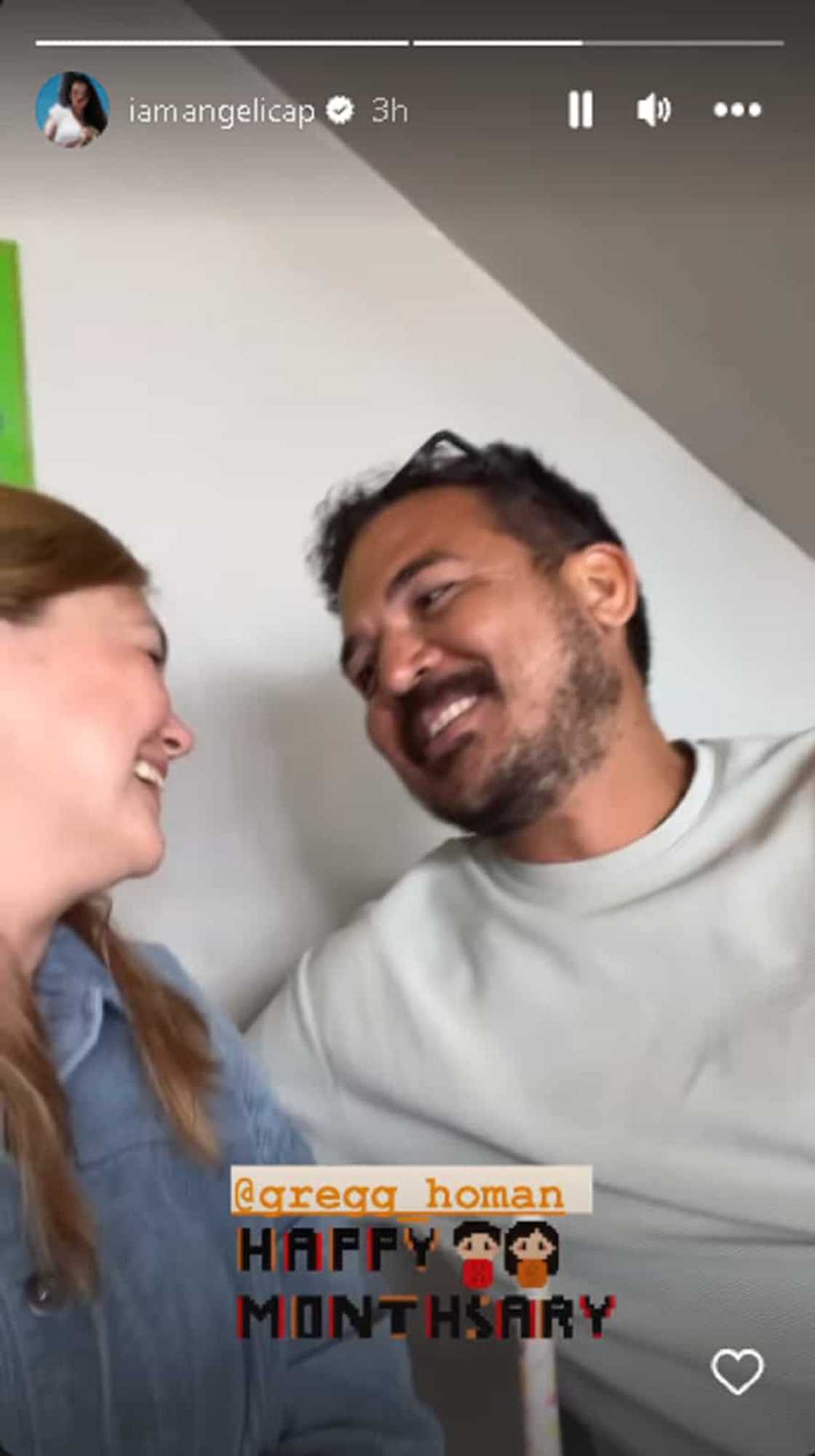 Angelica Panganiban, sinurpresa si Gregg Homan nang biglang batiin niya ito ng “happy monthsary” Angelica Panganiban, sinurpresa si Gregg Homan nang biglang batiin niya ito ng “happy monthsary”