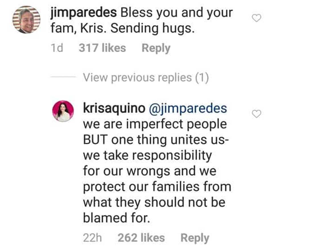 Kris Aquino sends message to Jim Paredes about his life mistakes Kris Aquino sends message to Jim Paredes about his life mistakes