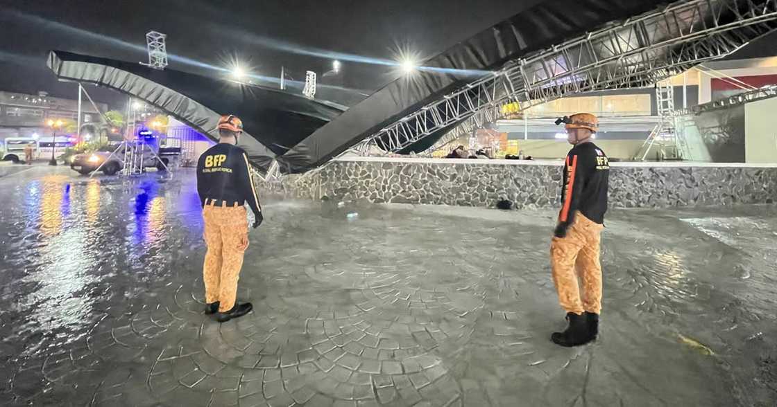 Stage canopy collapse in Albay injures six students during rehearsal Stage canopy collapse in Albay injures six students during rehearsal
