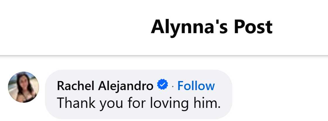 Rachel Alejandro, nagpasalamat kay Alynna Velasquez sa pagmamahal kay Hajji Alejandro Rachel Alejandro, nagpasalamat kay Alynna Velasquez sa pagmamahal kay Hajji Alejandro