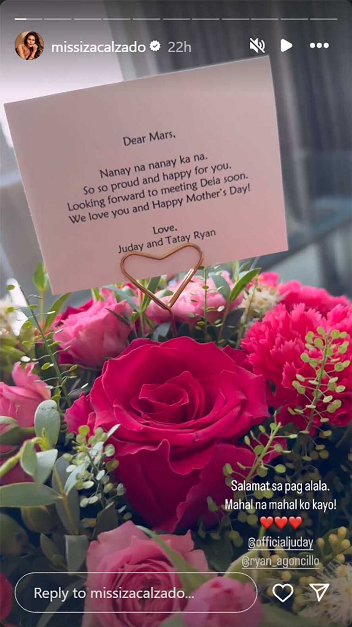 Iza Calzado, ibinahagi sweet message na natanggap mula kay Judy Ann Santos Iza Calzado, ibinahagi sweet message na natanggap mula kay Judy Ann Santos