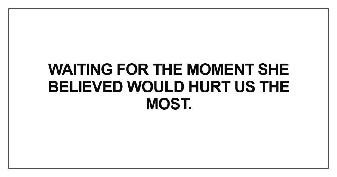 Waiting for the moment she believed Waiting for the moment she believed