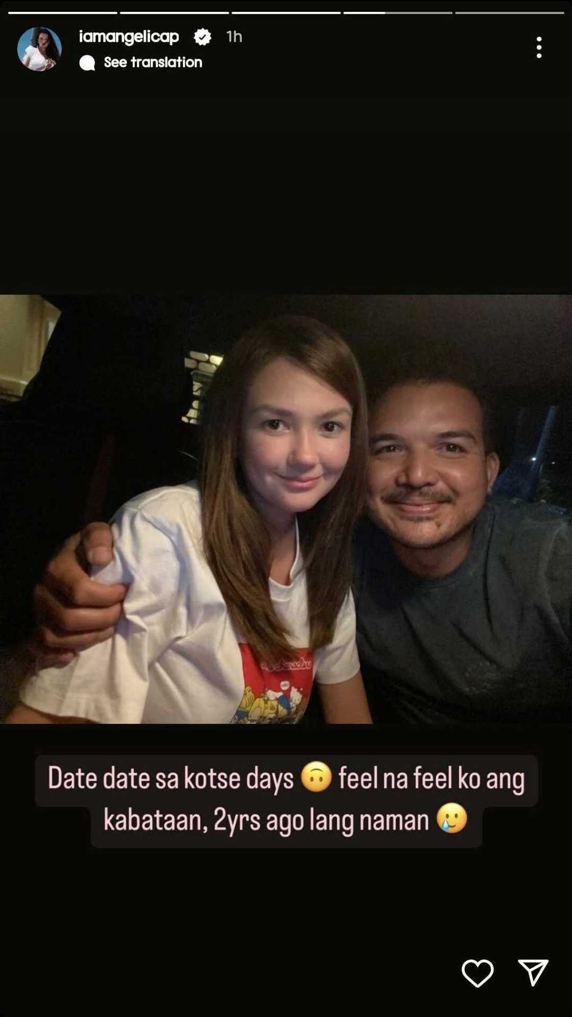 Angelica Panganiban posts throwback picture with Gregg Homan: "Date date sa kotse days" Angelica Panganiban posts throwback picture with Gregg Homan: "Date date sa kotse days"